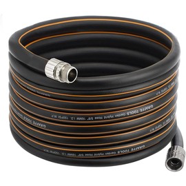 Giraffe Tools Garden Hose 5/8", Custom Length, Heavy Duty, No Kink, Flexible, Rubber Garden Hose, Leakproof Water Hose, 600 Burst PSI, 50ft Male to Female Hose