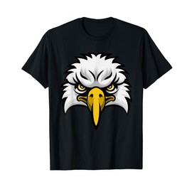 Eagle Cartoon Character Face T-Shirt
