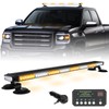 XRIDONSEN 37" 104 LED Roof Top Strobe Light Bar Amber