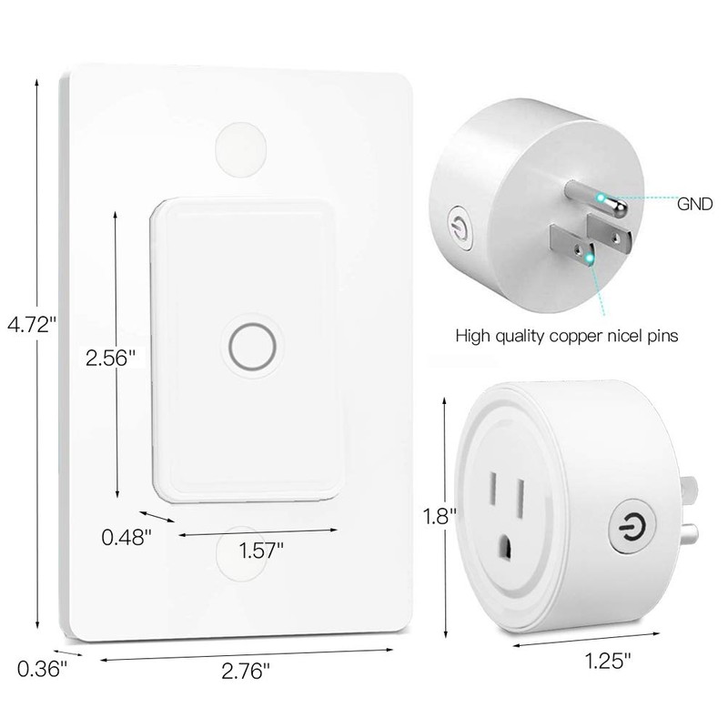 LoraTap Remote Control Outlet: Wireless Wall Switch — 656ft Range