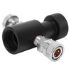 G1/2-14 CO2 Refill Adapter Connector Black Soda ASA Release Valve