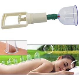 Itian 6 Cups Traditional Personal Care Chinese Medical Vacuum Body Cupping Set Massage Therapy Acupressure Healthy Suction Set Kit Equipment