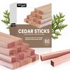 Sharkwoods Cedar Blocks for Clothes Storage 60 Pcs, Cedar Sticks