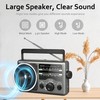 AM FM Portable Radio Battery Operated by 4X D Cell