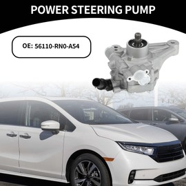Partuto Car Power Steering Pump Power Assist Pump for Honda Pilot 3.5L V6 2012-2015 for Honda Ridgeline 3.5L V6 2012-2014 No.56110-RN0-A54 Aluminum Alloy