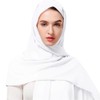 Yeieeo Chiffon Wrap Head Scarf Premium Solid Color Scarf for