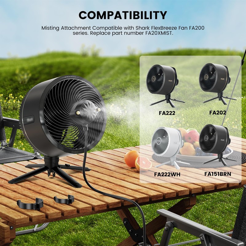 Misting Attachment Compatible with Shark FlexBreeze Mister Fan FA20XMIST FA222