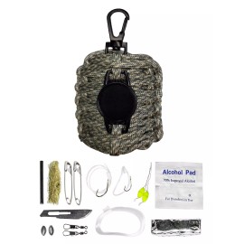 Shooters Gate Pocket Sized Survival Grenade Paracord Key-chain Set - ACU