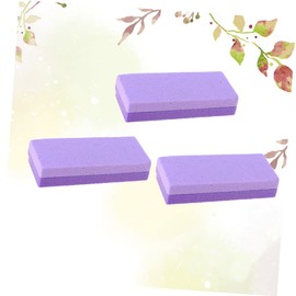 Minkissy 3pcs Double-sided Foot Care Scrubbers Ergonomic Pumice Stone Dead Skin Remover for Callused Heels Exfoliating Foot Files Purple