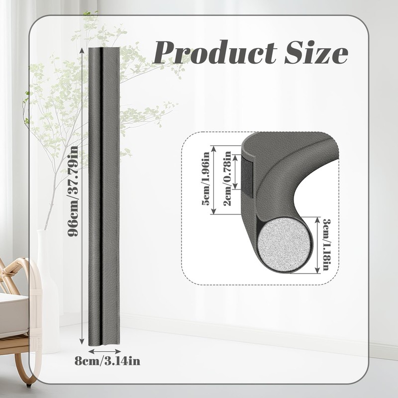 Draft Excluder for Doors 37in/96cm Draught Excluder One Sided Door