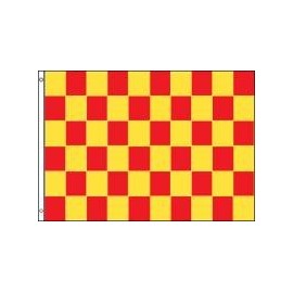Checkered Red/Yellow 3' x 5' Polyester Flag