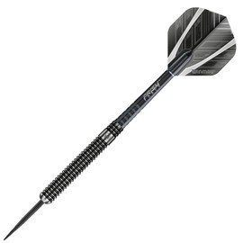 WINMAU Blackout 23 Gram Professional Steeltip Tungsten Darts Set with Flights and Stems (Shafts)