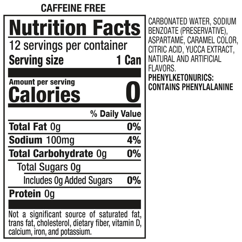 A&W Cream Soda Zero Sugar, 12 fl oz cans, 12