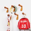 HomeDo 6Pack Wooden Coat Wall Hooks Wall Mounted,Decorative Single Organizer