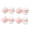 KONTONTY 4pcs Portable Loose Powder Holder with Puff Travel Makeup