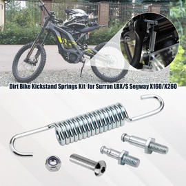 URLWALL Dirt Bike Kickstand Springs Bolt Screw Kit for Sur Ron Light Bee X/S Segway X160/X260, Stainless Steel Anti-rust Durable Kickstand Springs Bolt Replacements Set (For Kickstand)
