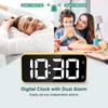 HERMIC Alarm Clock Bedside Clock Large Digital Led Display, Full-Range