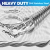 Holldoor Metal Garden Hose 50 ft – 304 Stainless Steel