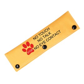 Service Dog Leash Sleeve Dot Not Pet Working Dog Leash Sleeve Service Dog Leash Wrap (EYE CONTACT)