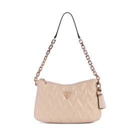 GUESS Women's Adelard Top Zip Shoulder Bag, Stone, One Size