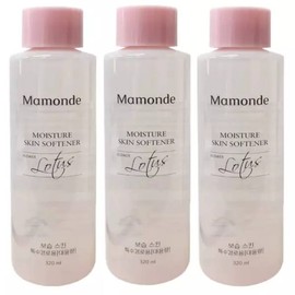 UnKnown Mamonde Moisture Skin 320ml x 3 large capacity women's cosmetics skin lotion Mamonde Moisture 320ml 1 skin + 2 emulsions / 마몽드 모이스처 스킨 320ml x 3개 대용량 여성용 화장품 스킨로션 마몽드 모이스처 320ml 스킨1개+에멀전2개