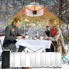 Winter Heater Reflector Shield Outdoor Heater Focusing Reflector Round Heater