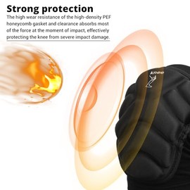 PISIQI Knee Pads Compression Leg Sleeve Knee Brace Sleeve Thickening Anti-Collision Sponge Thick EVA Foam Padding for Basketball, Football & Volleybal