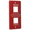 Keystone Design Accessory Red Mercury Switch Plate 2-Gang MESWPL2R