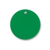 3" Strong Vinyl Circle Tags (Green) Pack of 50