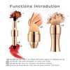 4 in 1 Makeup Brush Soft Bristles Elastic Sponge Head