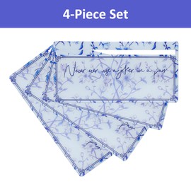 Jongyance 4 PCS Mahjong Card Line Readers (Blue), Mahjong Line Finders & Rules Helpers for American Mahjong, Mahjong Accessories