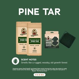 Natural Body Wash 2-Pack + Scrubber - Dr. Squatch:_Pine Tar
