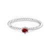 Tufeney Stackable Birthstone Rings Set for Women: 925 Sterling Silver