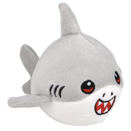 Forest & Twelfth 3" Tumble Tykes Stuffed Animals - Cute Kawaii Plushies for Ages 0 Mini Stuffed Animals with Embroidered Face, Lands Upright When Tossed - Soft Cute Toys (Shark)