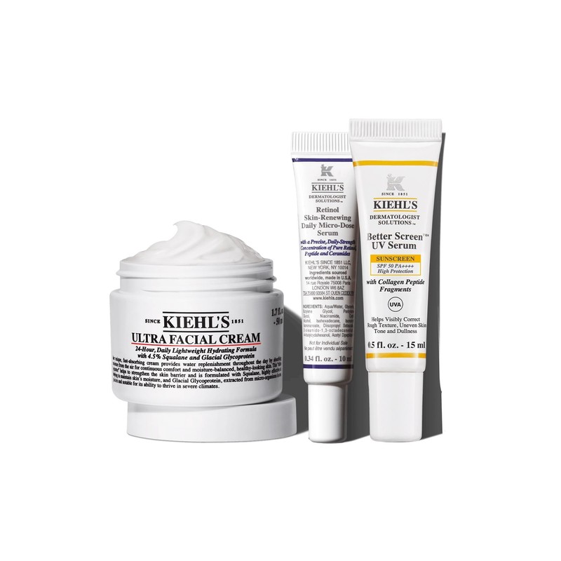 Kiehl's Polished to Party Gift Set, Cream 50 ml, Serum