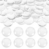Elegaperma 50pcs 25mm Glass Cabochons, Clear Glass Cabochons for Jewelry