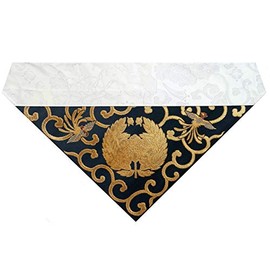 Triangular Uchishiki Woven Peony 50s (Kyoto Size) Jodo Shinshu Otani School (East) (Navy Blue)