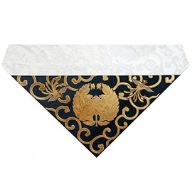 Triangular Uchishiki Woven Peony 50s (Kyoto Size) Jodo Shinshu Otani School (East) (Navy Blue)