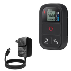 BoxWave Charger Compatible with GoPro Smart Remote - Wall Charger Direct (15W), Rapid Charge Your Device with Built-in 6ft Cable