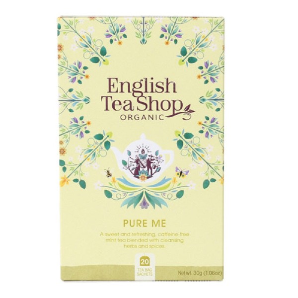 English Tea Shop 20 Organic Wellness Pure Me Teabags