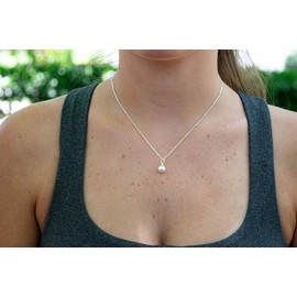 CC Sport Soccer Charm Necklace - Silver