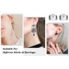 TOAOB 30pcs Earring Backs 925 Silver Butterfly Style Safety Backs