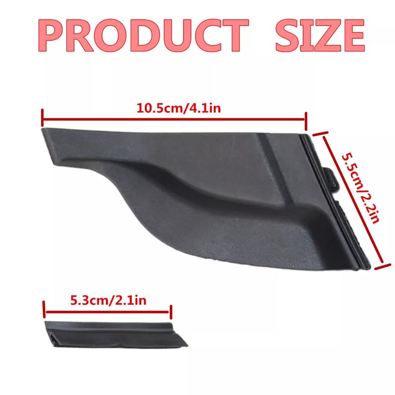 RONTCOS 1Pair Front Windshield Wiper Side Cowl Extension Cover Trim