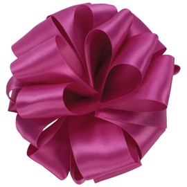 Offray Single Face Satin Craft Ribbon, 5/8-Inch by 100-Yard Spool, Wild Berry
