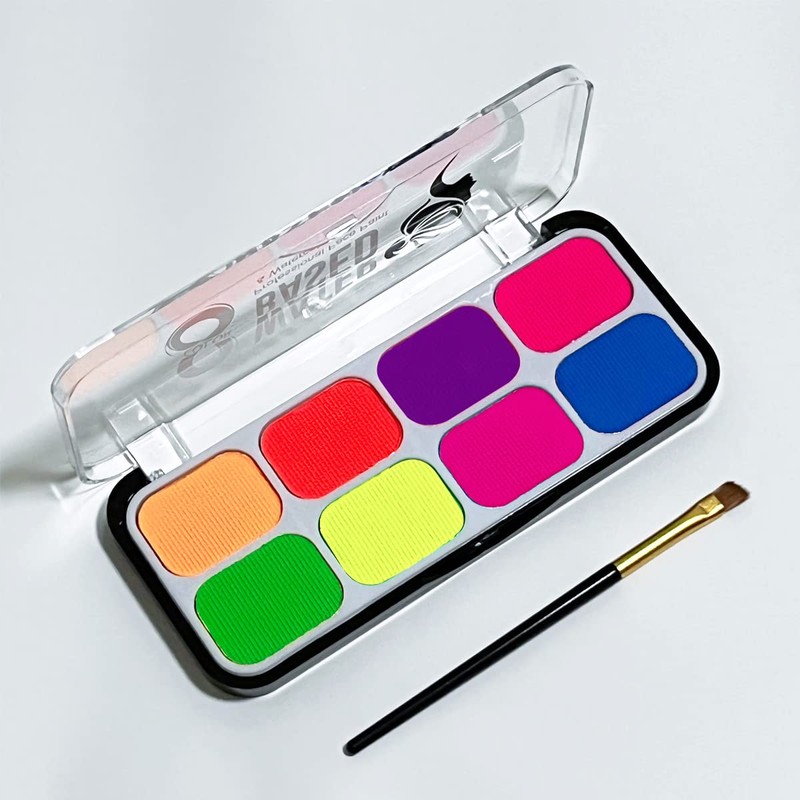 UV Blacklight Reactive Neon Make-up, Luminous Face and Body Paint,
