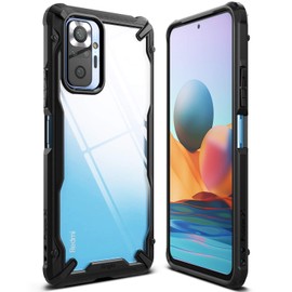 Ringke Fusion-X Compatible with Xiaomi Redmi Note 10 Pro Case, Redmi Note 10 Pro Max Cover Military Grade Protective Heavy Duty for Men, Women - Black