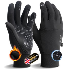 TIBISI Fahrradhandschuhe Winter Thermo Herren Damen Warme Winddichter Touchscreen Anti-Rutsch Laufen Radsport Handschuhe