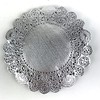 Worlds 100pc Round Silver Metallic Foil Paper Doilies, Lace Paper