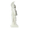 Small Athena Minerva Greek Roman Goddess Cast Alabaster Sculpture Statue
