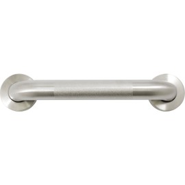 Stone Harbor Hardware Peened Grab Bar, 24 Inches, 1-1/2" Diameter, 1-1/2" Wall Clearance, Concealed Screws, Satin Stainless Steel